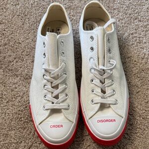 Converse White and Red Men's Shoes